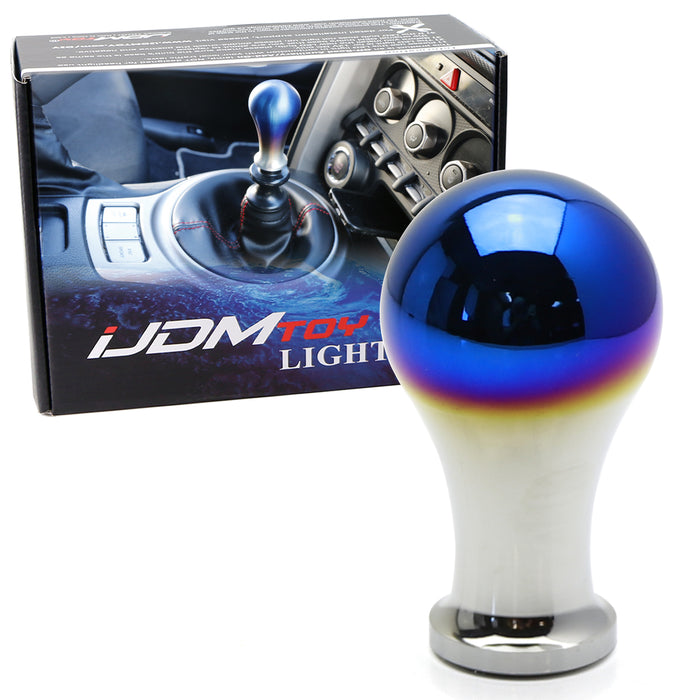 JDM Burnt Titanium Finish Universal Fit Tear Drop Shift Knob, Good For Most Car 6-Speed, 5-Speed, 4-Speed Manual or Automatic, etc