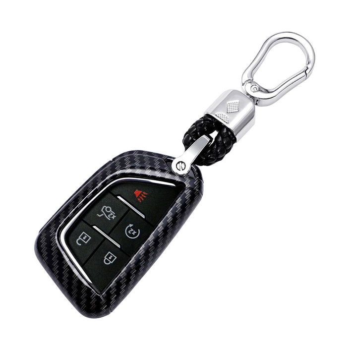  1797 for Cadillac Key Fob Cover SRX XT4 XT5 XT6 CTS CT6 ATS XTS  Accessories Bling Car Keychain Case Shell Protector 5 Button Girly Cute  White Gold TPU : Everything Else