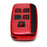 Red w/Carbon Fiber TPU Key Fob Protective Case For 10-17 Land Rover Range Rover