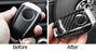 Gloss Black Carbon Pattern KeyFob Back Panel Cover For Alfa Romeo Giulia Stelvio