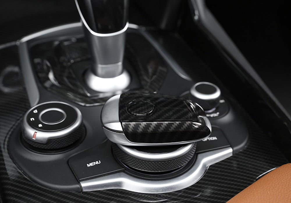 Custodia Fibra Di Carbonio Per Telecomando Alfa Romeo - Stile Sportivo - Foto 3