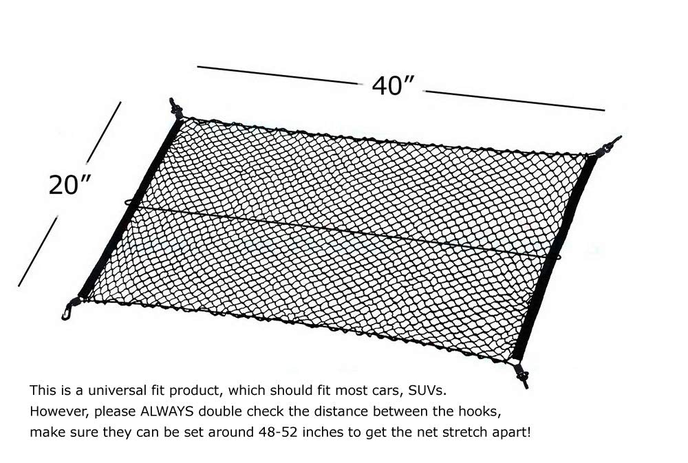 Clip on cargo storage net