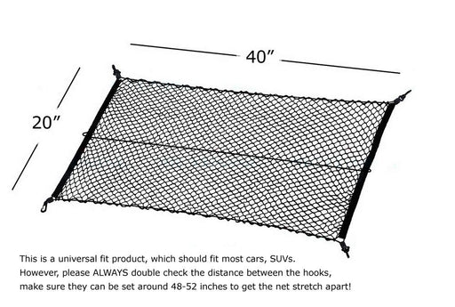 Clip on cargo storage net