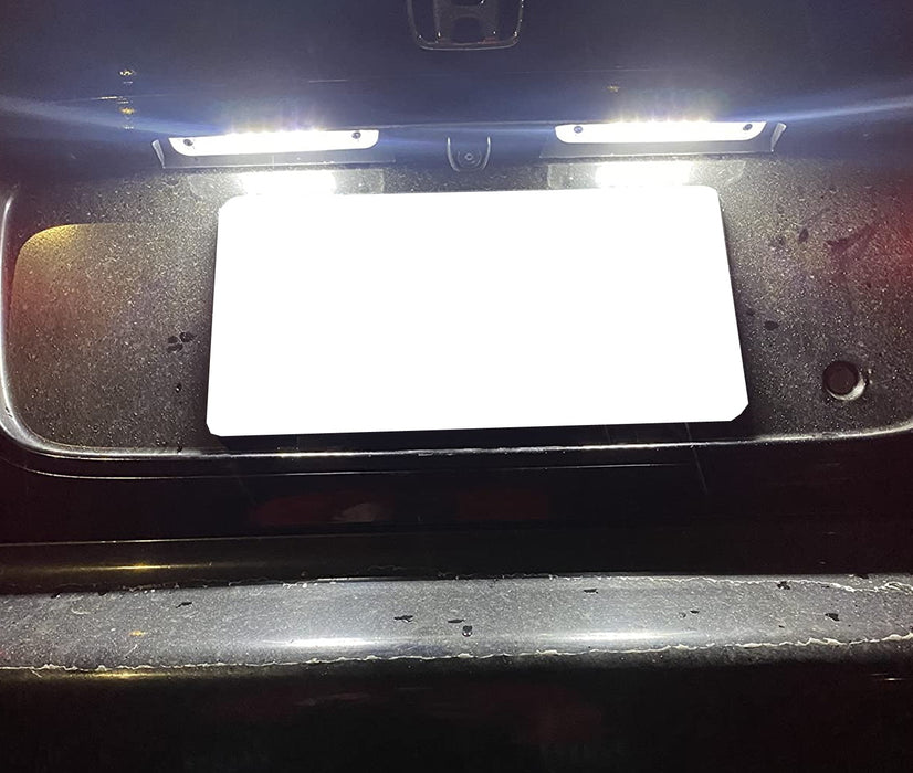3W 18-SMD LED License Plate Lights For Honda 1992-1995 Gen5 Civic, 92-96 Prelude