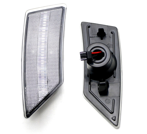 Clear/White Lens Full Amber LED Bumper Side Marker Lights For 19-up Ford Ranger