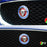 Red or Blue Aluminum Surrounding Decoration Ring Trim For Jaguar F-Pace XE XF XJ Front Grille Feline Emblem