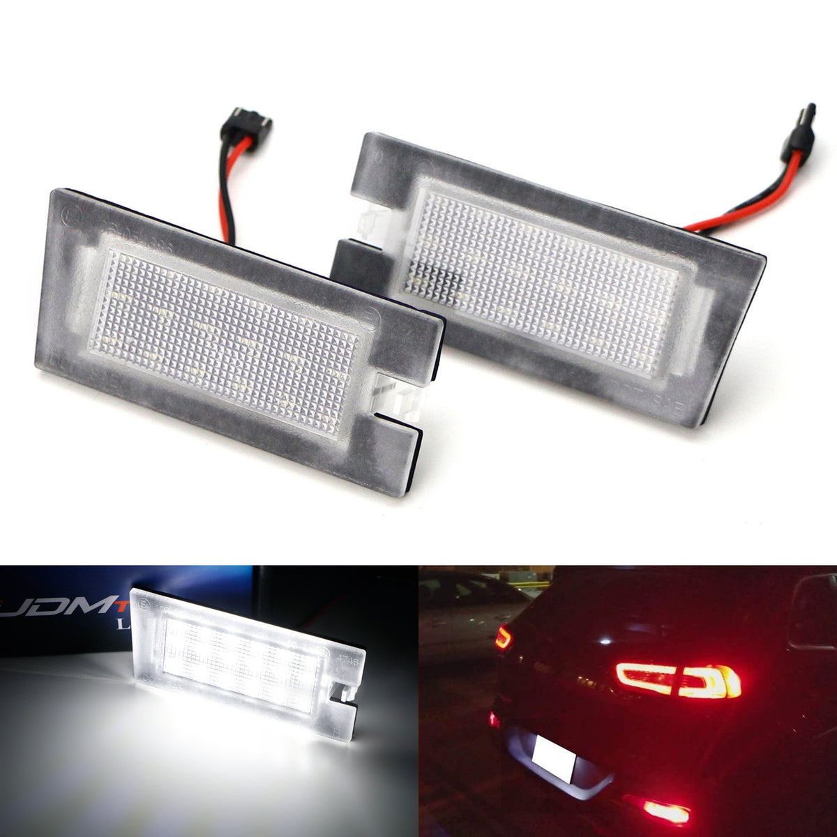 thumbnail image 2 of 1x White LED License Plate Light Strip For Motorcycles – 1200 Series, Universal Fit 2 of 5