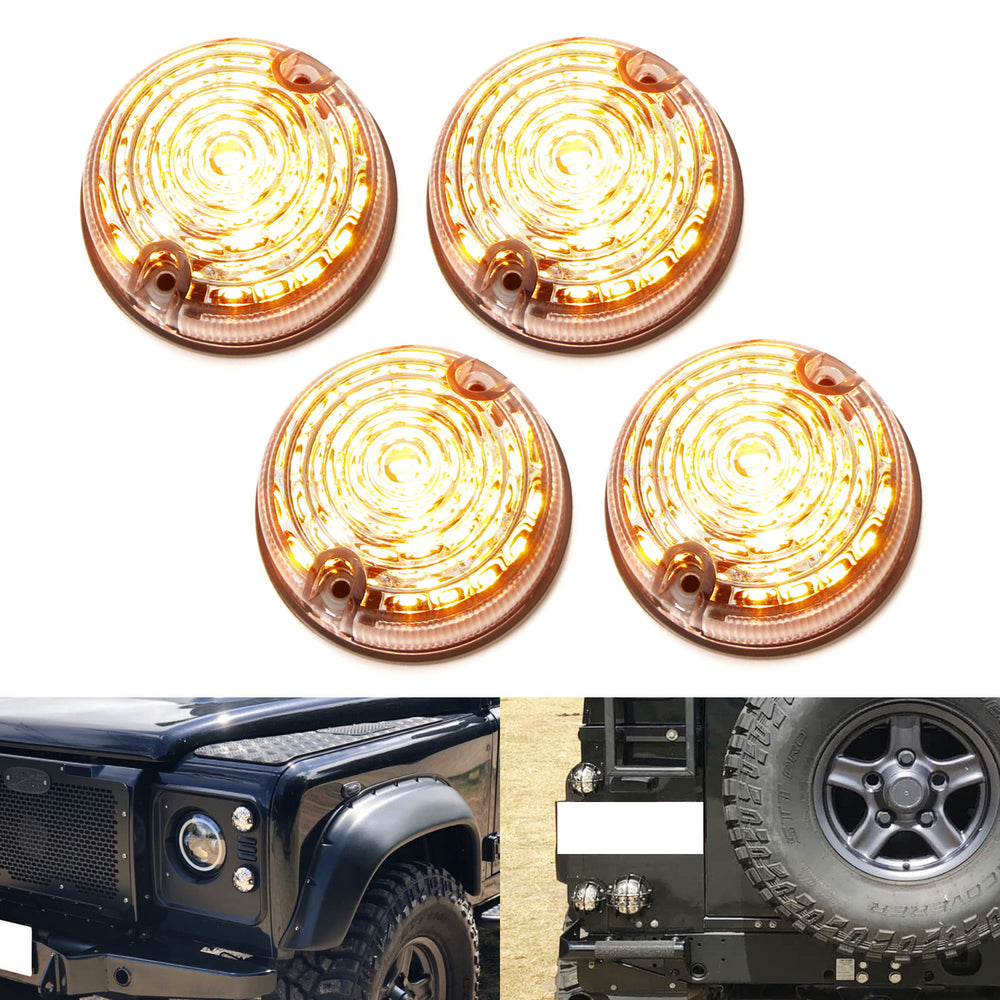 Booth Vejrtrækning Udvikle Land Rover Defender Amber LED Front & Rear Turn Signal Light Kit —  iJDMTOY.com
