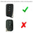Black TPU Key Fob Cover w/ Button Cover Panel For Lexus IS ES GS RC NX RX LX Key