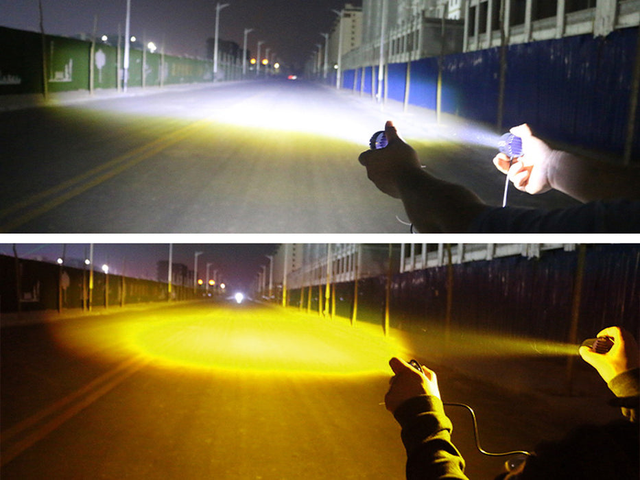 1-Inch White/Yellow Dual Color 20W Mini LED Projector Lens Driving