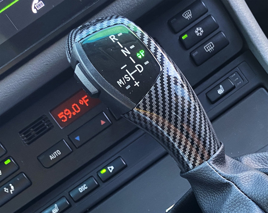 Carbon LED Illuminated Shift Knob Selector Upgrade For BMW E39 5 Series, E53 X5