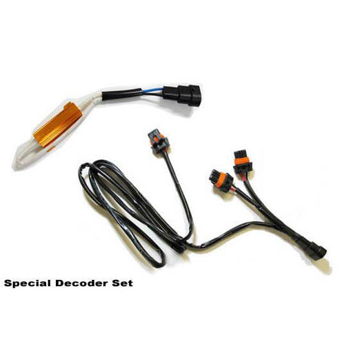 Special LED Daytime Running Light Decoder Wiring Relay Kit for installing LED bulbs on high beam as DRL lamps