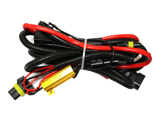 Special LED Daytime Running Light Decoder Wiring Relay Kit for installing LED bulbs on high beam as DRL lamps
