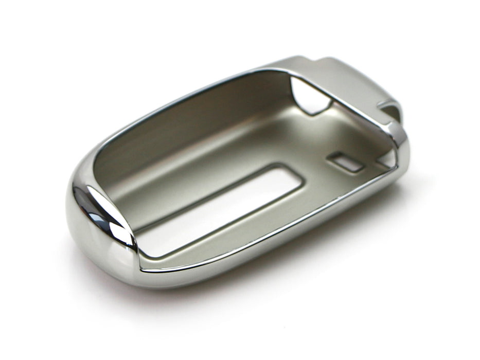 Chrome Finish TPU Key Fob Protective Cover Case For Dodge Charger Challenger Dart Durango Journey, Chrysler 200 300, Jeep Grand Cherokee, Renegade etc-iJDMTOY