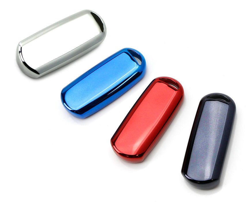 Black, Blue, Chrome and Red Finish TPU Key Fob Protective Cover Case For Mazda 2 3 5 6 CX-3 CX-5 CX-7 CX-9 MX-5 Remote Key (Fit Keyless Fob ONLY, not Flip Key)-iJDMTOY