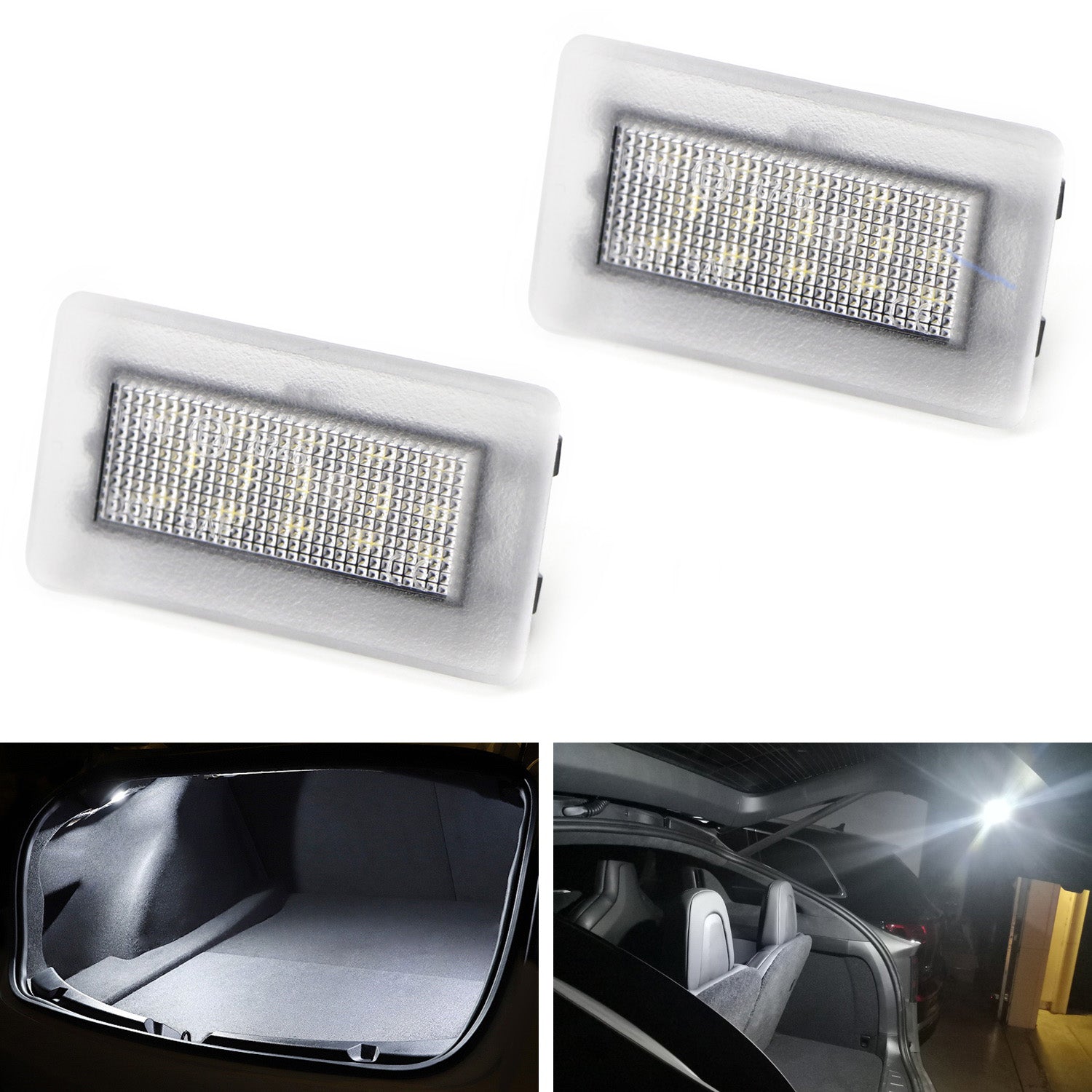 Xenon White 18-SMD LED Trunk Cargo Area Light Kit Tesla S 3 X Y ...