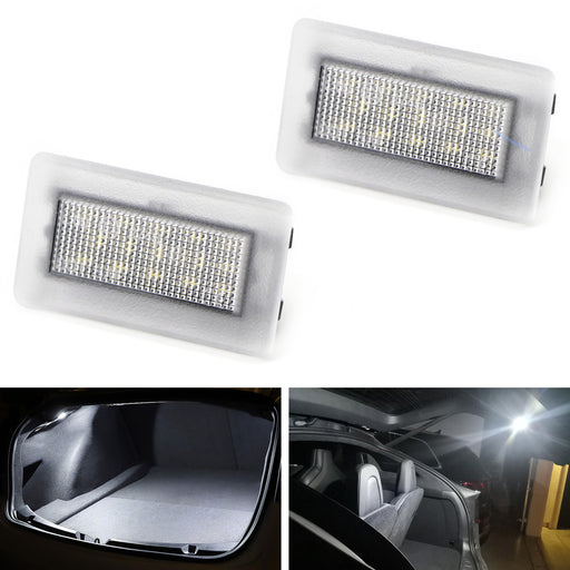 White 3x Brighter Full LED Door/Footwell/Glove Box/Trunk Lamps For Tesla 3 Y X S