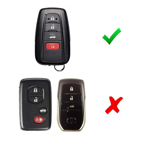 Carbon Key Fob Shell Cover For 17/18-up Toyota Camry Prius Prime Mirai C-HR, etc