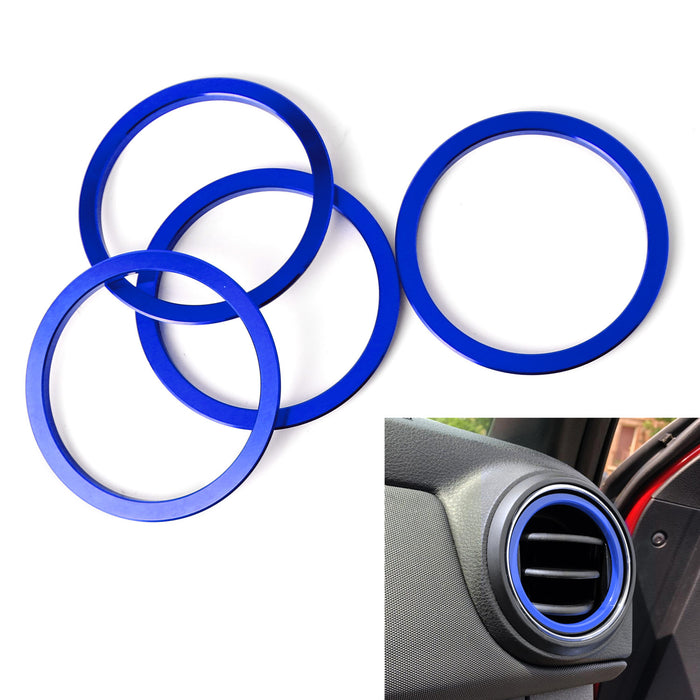 Blue Air Conditioner Vent Inner Opening Decoration Cover Trims For 16-up Tacoma