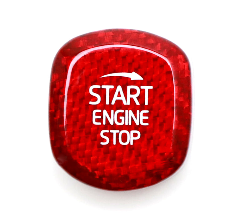 3D Red Carbon Fiber Engine Start/Stop Button For Volvo XC60 XC90 S90 S60 V90 V60