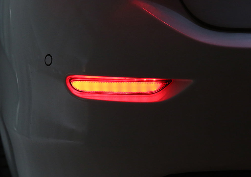 Smoke Lens Full LED Rear Bumper Reflectors For 2020+ Mitsubishi Outlander Sport