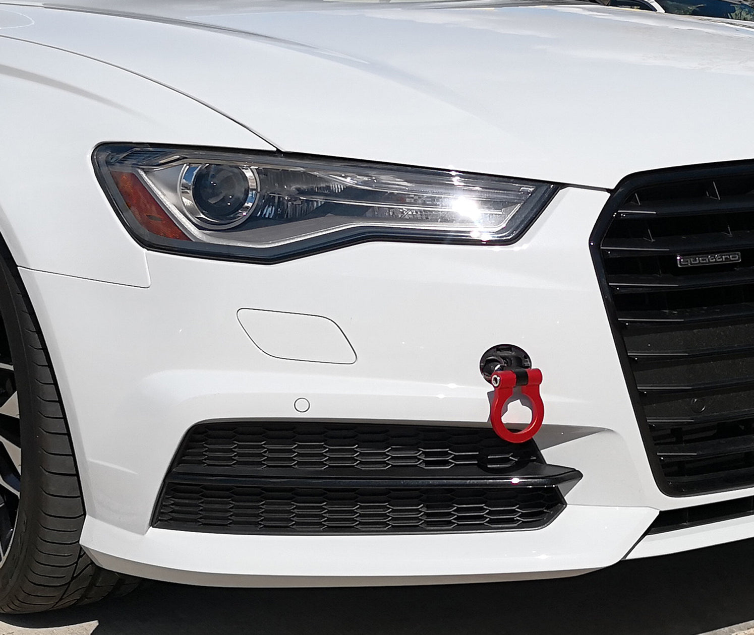 Euro Red Racing Style Tow Hook Ring For Audi 2019up A6 S6 A7 S7 RS7 V