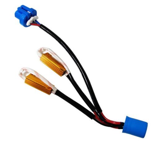 Error Free 9004/9007 Wiring Harness Adapter w/Load Resistors For Xenon Headlight