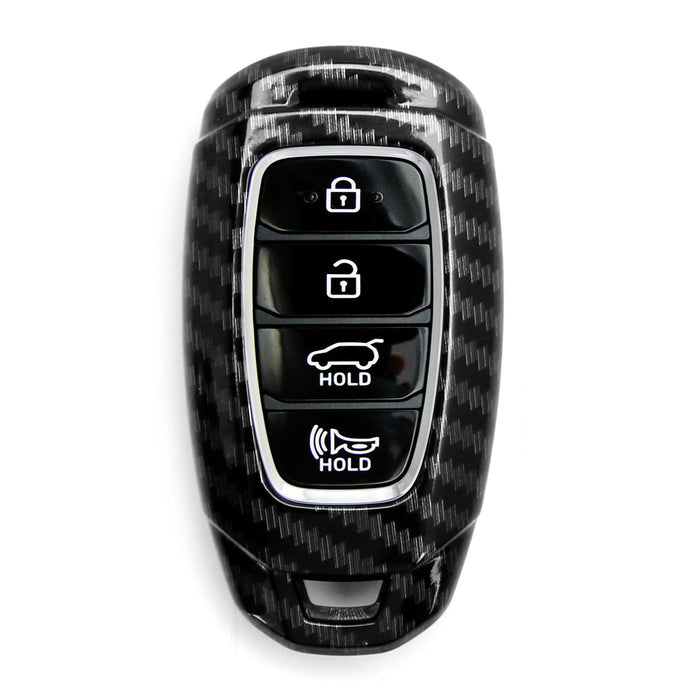 Hyundai Kona Veloster Elantra GT Carbon Fiber Hard Shell Key Fob Cover —  iJDMTOY.com