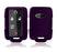 Purple TPU Key Fob Protective Case For 14-up Chevy Silverado Colorado GMC Sierra