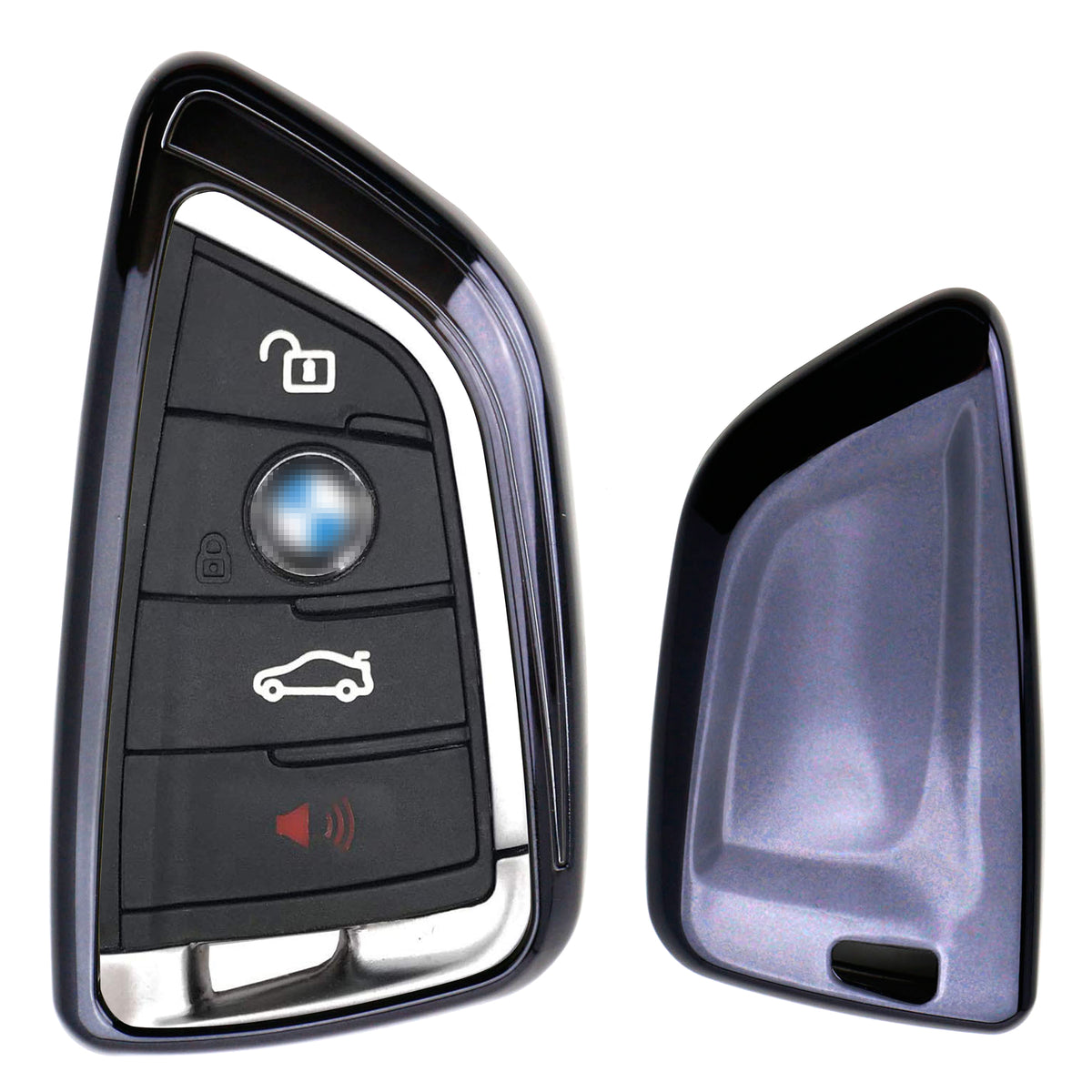 Real/Genuine Black Carbon Fiber Smart Key Fob Shell For BMW X1 X4