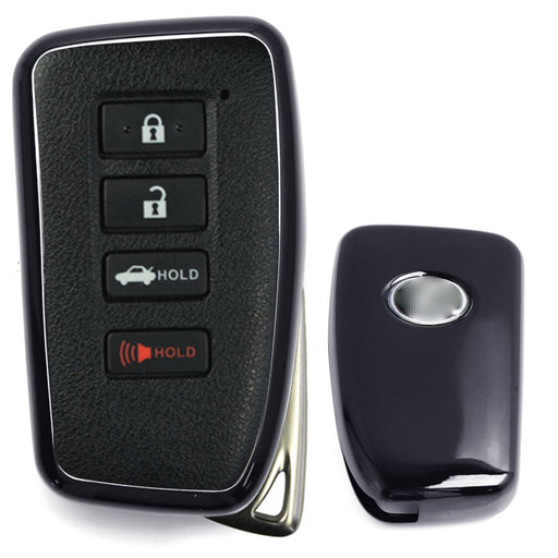 Chrome Black TPU Key Fob Case For Lexus IS ES GS LS RC NX RX LX 200 250 350, etc