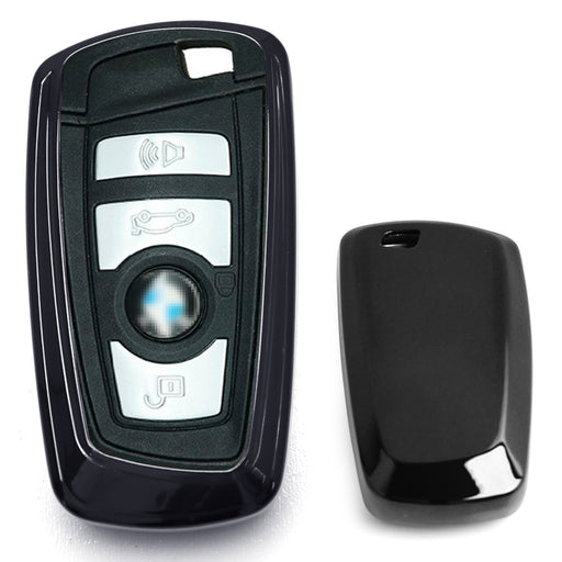 Chrome Black TPU Key Fob Case For BMW 1 2 3 4 5 6 7 Series X1 X3 X4 4-Button Key