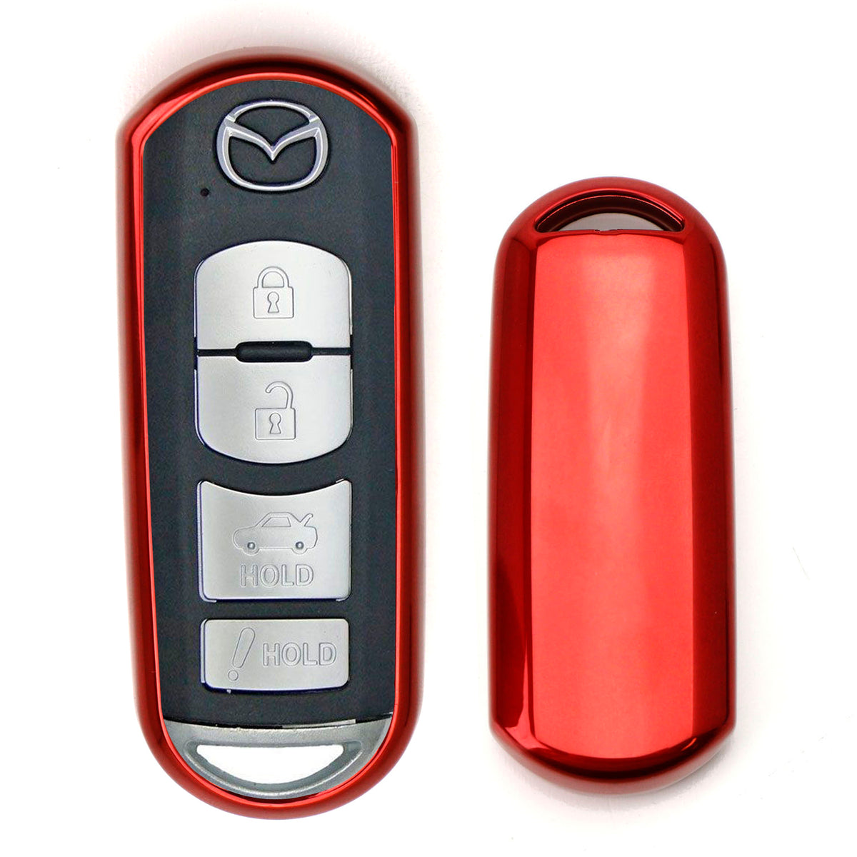 Chrome Red TPU Key Fob Case For Mazda 3 5 6 CX3 CX5 CX7 MX5 Keyless En —  iJDMTOY.com