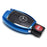 Chrome Blue TPU Key Fob Case For Mercedes C E S M CLA CLK CLS SLK GLK GLA GL etc