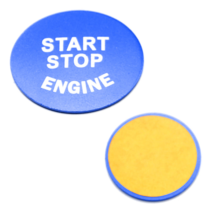 Blue Keyless Engine Push Start Button Cover Trim For BMW 1 2 3 4 5 7 X Series