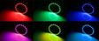 7-Color RGB LED Angel Eye Halo Rings w/Wireless Remote For 2007-2008 Acura TL