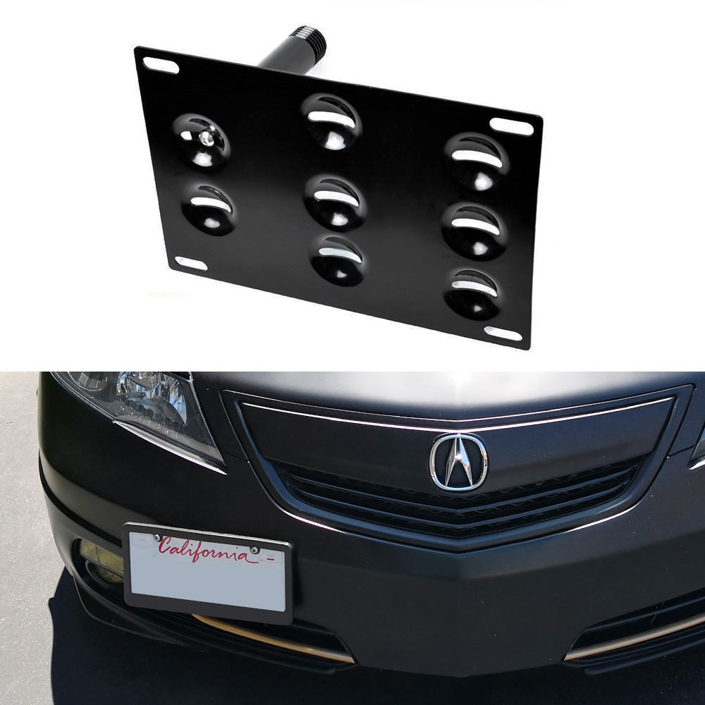 JDM Style Bumper Tow Hook License Plate Bracket Mount Holder For 15-up  Acura TLX