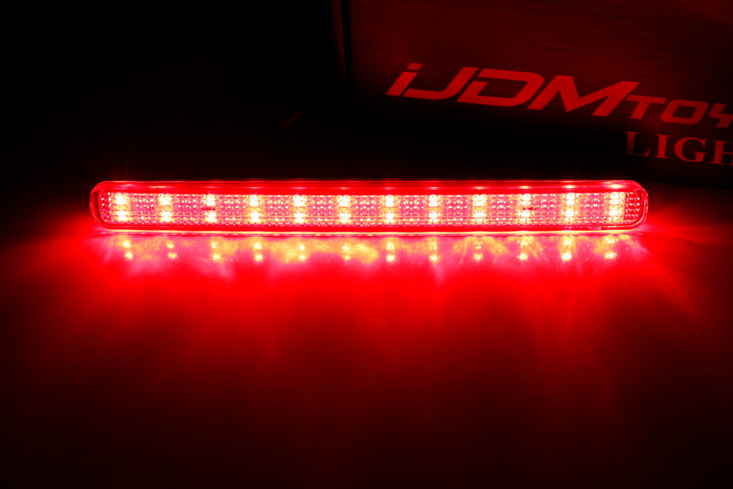 Red Lens 48-SMD LED Bumper Reflector Marker Lights For 2009-2014 Acura TSX