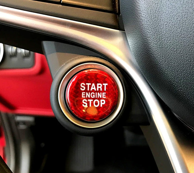 iJDMTOY Performance Sports Red Real Carbon Fiber Keyless iJDMTOY Performance Sports Red Real Carbon Fiber Keyless