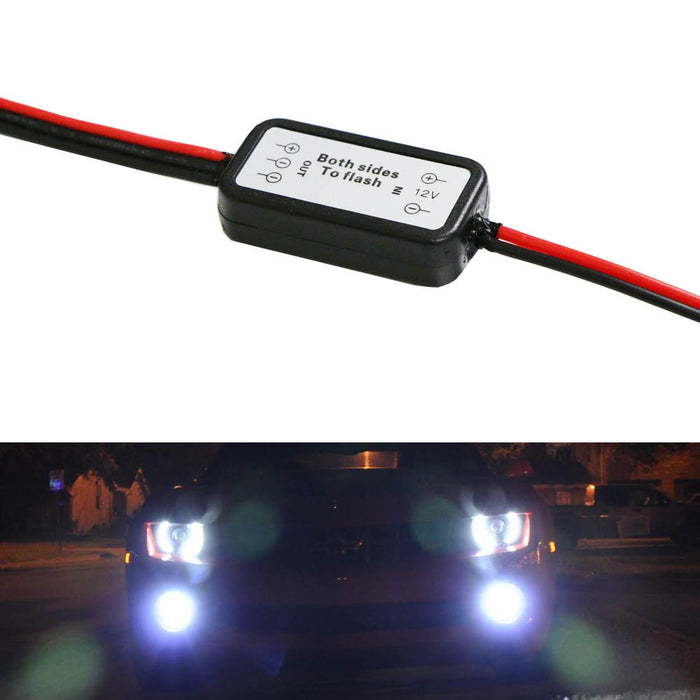 Light Strobe Module Alternating Left/Right Strobe Flash Module Box For Fog Lights, LED DRL ...