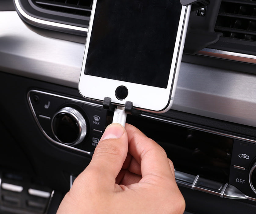 Smartphone Gravity Holder w/Exact Fit Clip-On Dash Mount For 15+ Audi A3 S3 RS3