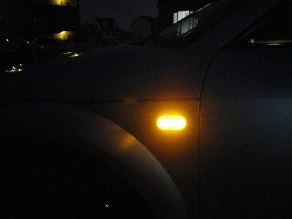 Clear Lens Amber Full LED Front Fender Side Marker Light For Audi A3 A4 A6 S4 S6