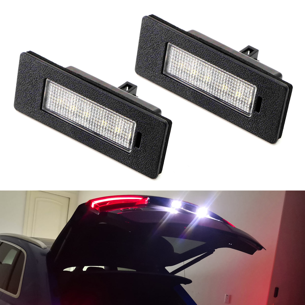 OE-Fit 3W Full LED License Plate Light Kit For 2016-up Audi A5/S5