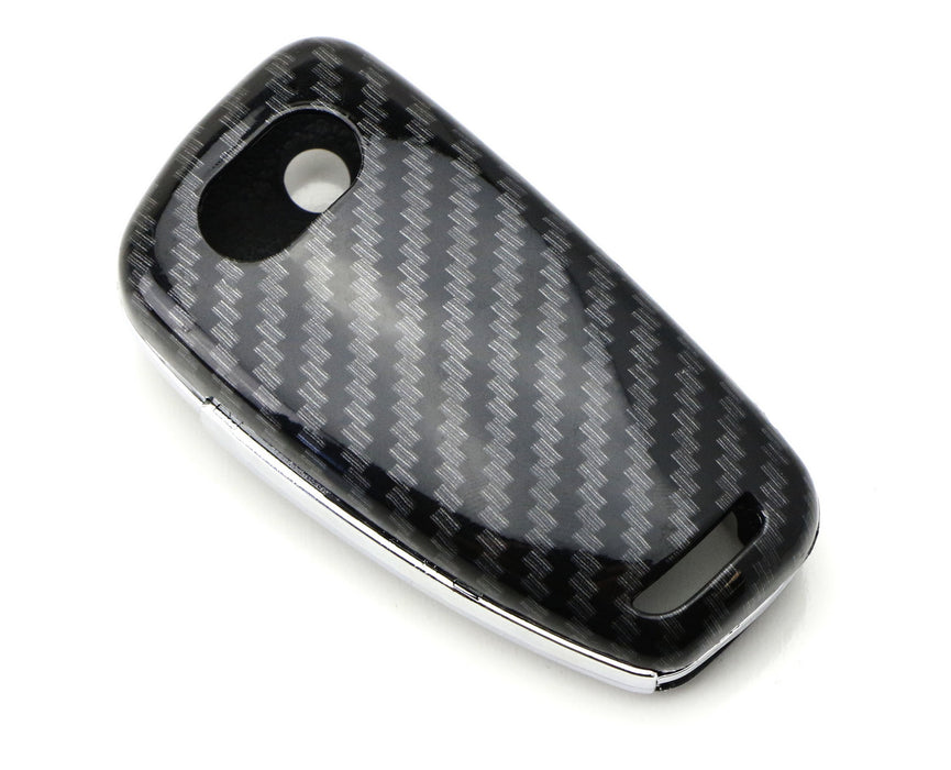 For Audi A1 A3 S3 Q3 Q7 TT Carbon Fiber Hard Flip Key Fob Case Shell Cover Trim For Audi A1 A3 S3 Q3 Q7 TT Carbon Fiber Hard Flip Key Fob Case Shell Cover Trim