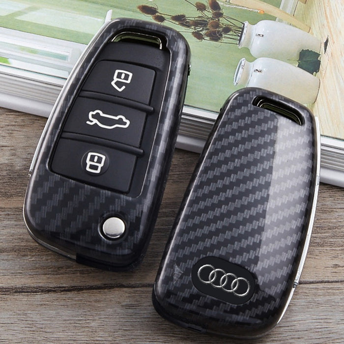 Key Shell for AUDI Q3, Carbon Fiber Key Fob Cover Case Protector for Audi A1 A3 A4 A6 A8 Quattro Q2 Q7 R8 RS3 RS6 S3 S6 TT TTS - 34 Key Shell for AUDI Q3, Carbon Fiber Key Fob Cover Case Protector for Audi A1 A3 A4 A6 A8 Quattro Q2 Q7 R8 RS3 RS6 S3 S6 TT TTS - 34
