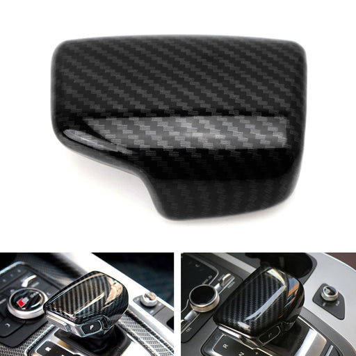 Carbon Fiber Pattern Shift Knob Cover Shell For 17-up Audi A4 A5 S5 RS5 Q7, Q5