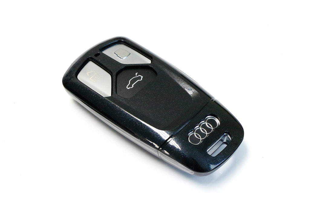 Glossy Black Key Fob Shell Cover For 2017-up Audi A4 A5 Q7, 2016-up TT Smart Key