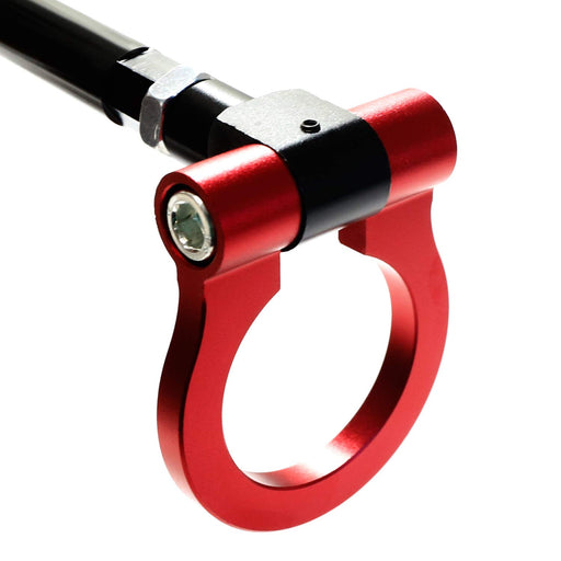 Red Track Racing Style Front Bumper Tow Hook Ring for 14-up Porsche Macan, Q3 Q7