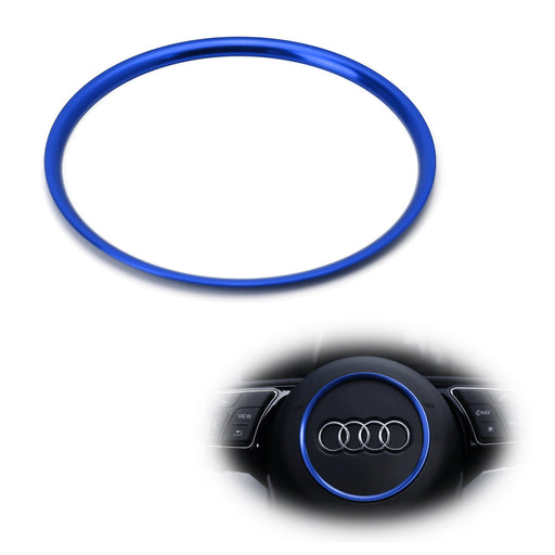 Blue Wheel Center Decoration Ring Cover Trim For Audi A3 A4 A5 S3 S4 S5 RS5