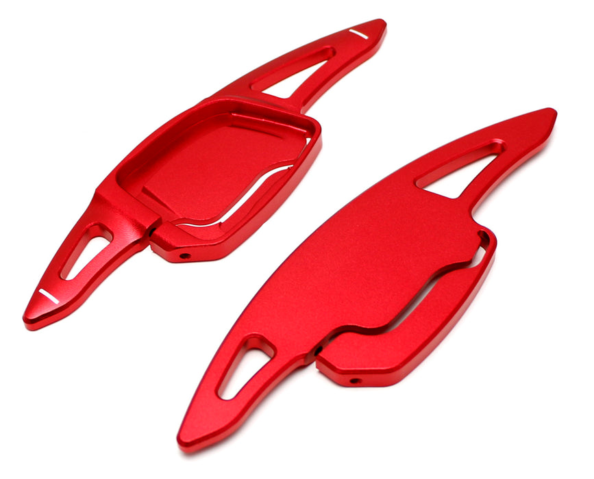Red Steering Wheel Paddle Shifter Add-On Extension Cover For 19/20-up Audi A6 A7